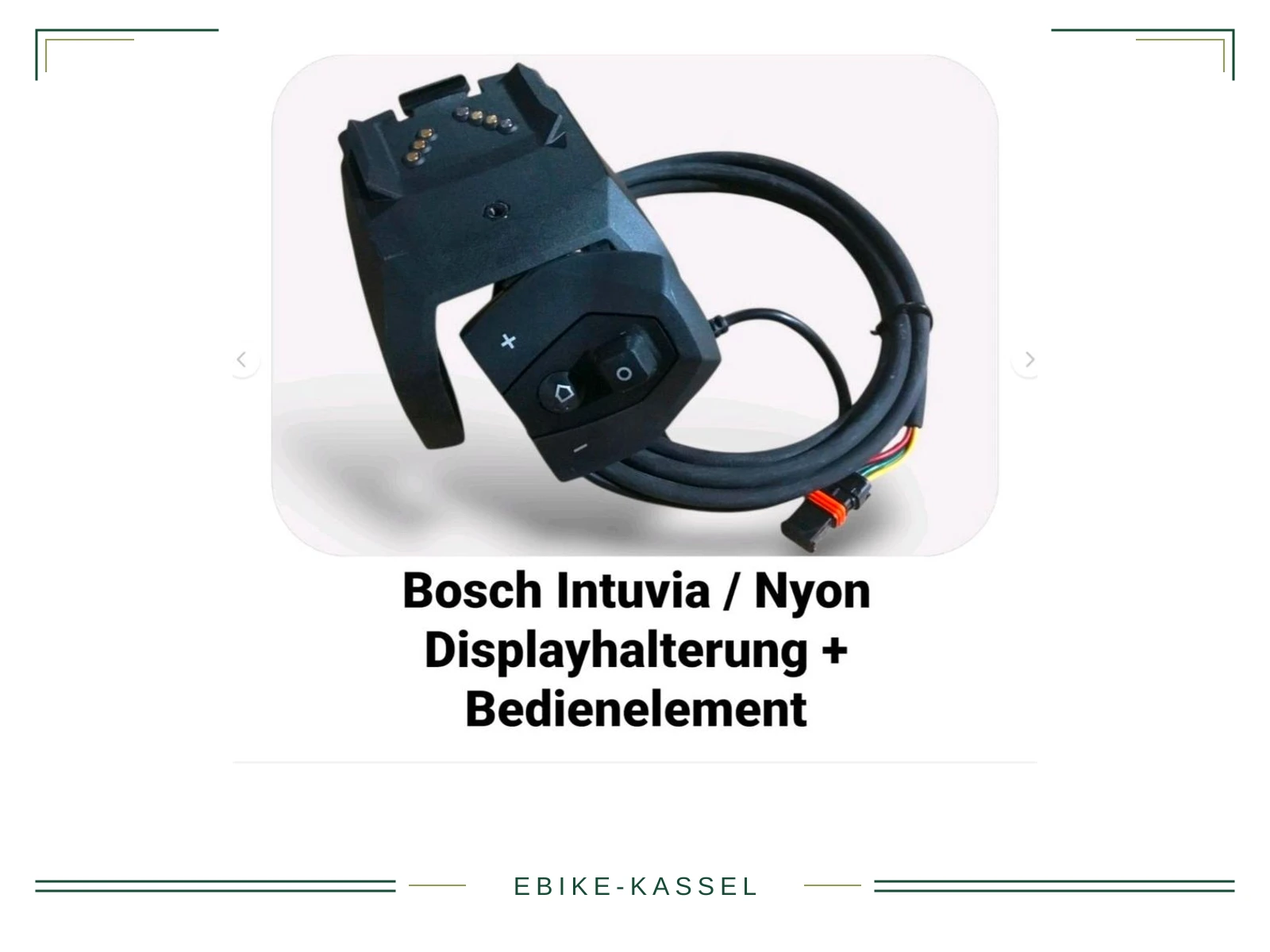 Bosch Intuvia / Nyon Displayhalter + Bedieneinheit