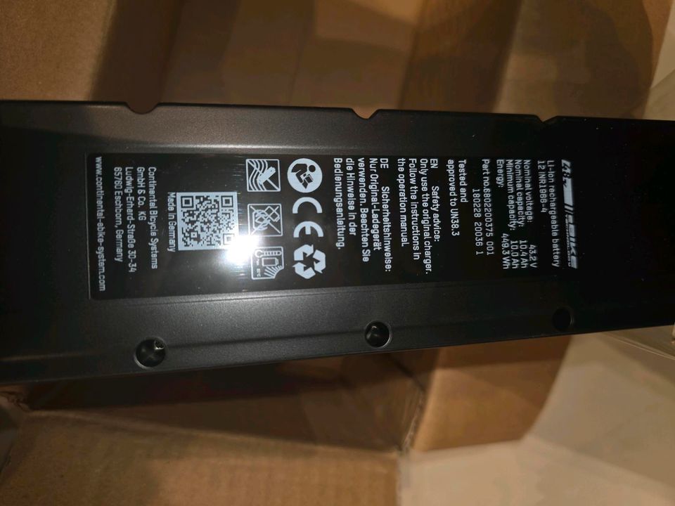 Continental 48V E-Bike Akku 450–610 Wh
